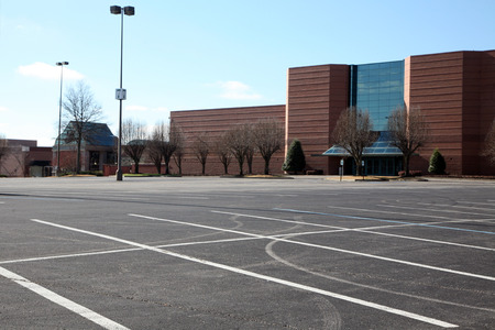 Parking Lot Pavement Mall Stores