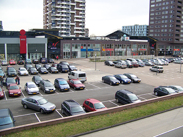 Parking lot in Emmen, The Netherlands